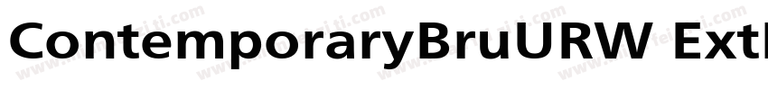 ContemporaryBruURW ExtBol字体转换